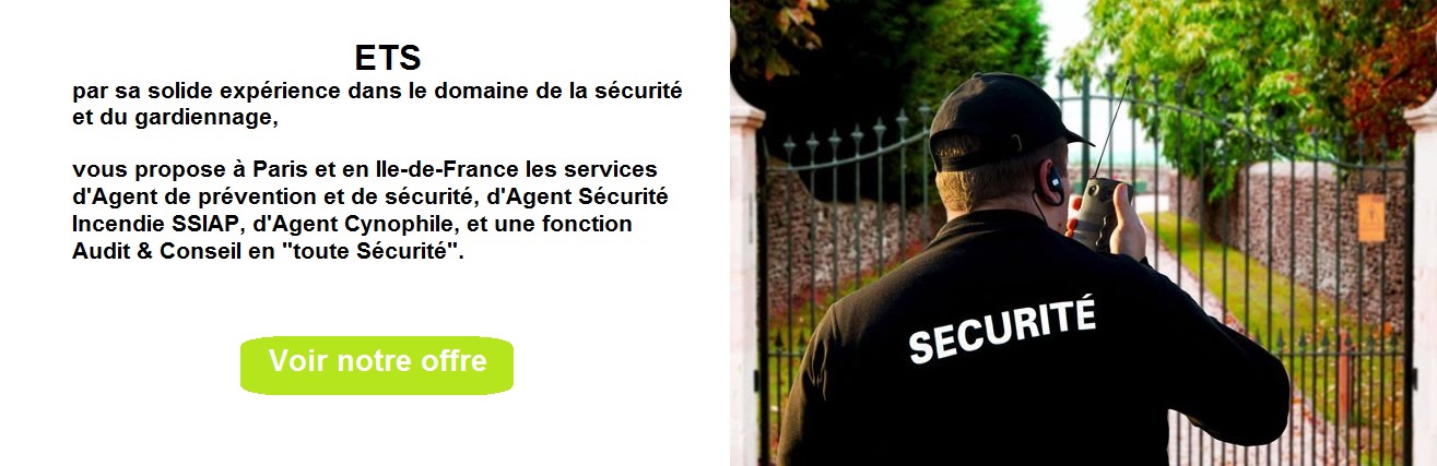 Agence de sécurité Paris